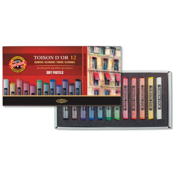 Пастель TOISON D'OR, 12 кольорів Koh-i-Noor (8512)