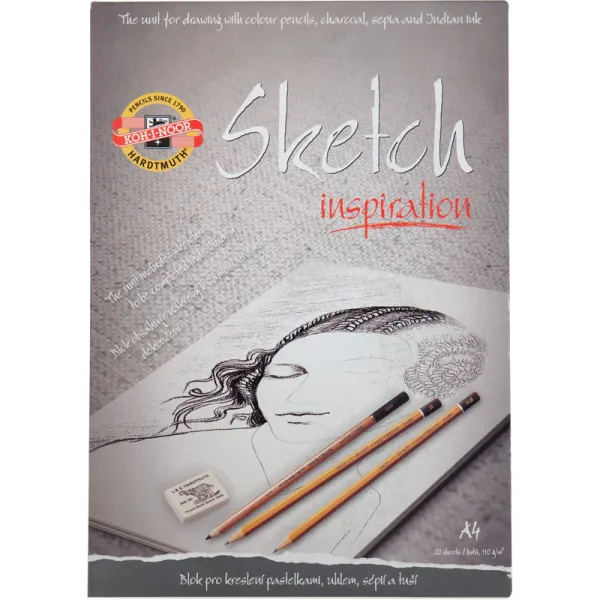 Альбом для скетчей, 20 л, А4, 110 г/м2, эскиз Koh-i-Noor (9920016002)
