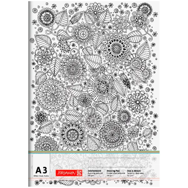 Альбом-склейка для рисования Zenart А3, 20 листов, 100 г/м2 Brunnen (10 479 13 05) - Фото 4