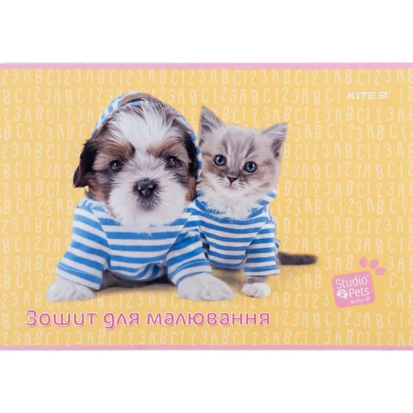 Тетрадь для рисования, 12 л, скоба, софт тач + УФ лак, SP Kite (SP24-241) - Фото 4