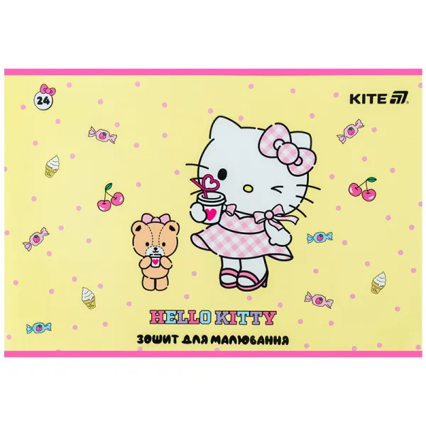 Тетрадь для рисования, 24 л, скоба, софт тач + УФ лак, HK-1 Kite (HK25-242-1) - Фото 4