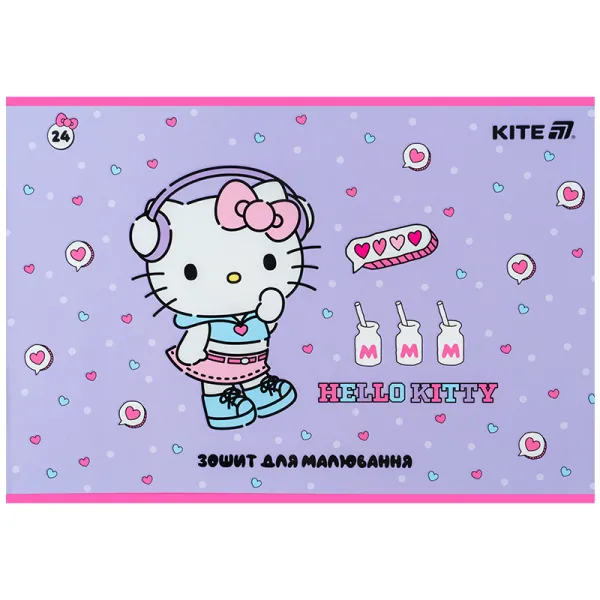 Тетрадь для рисования, 24 л, скоба, софт тач + УФ лак, HK-1 Kite (HK25-242-1) - Фото 8