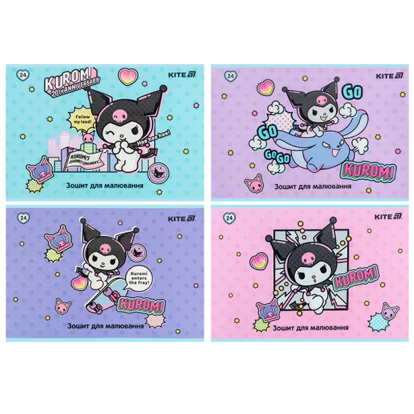 Тетрадь для рисования, 24 л, скоба, софт тач + УФ лак, HK-2 Kite (HK25-242-2) - Фото 3