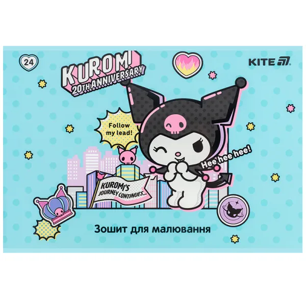 Тетрадь для рисования, 24 л, скоба, софт тач + УФ лак, HK-2 Kite (HK25-242-2) - Фото 2