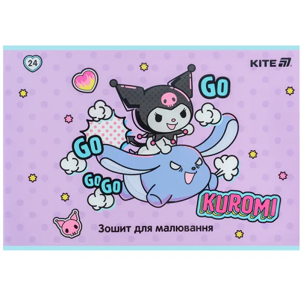 Тетрадь для рисования, 24 л, скоба, софт тач + УФ лак, HK-2 Kite (HK25-242-2) - Фото 4