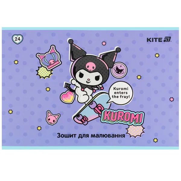 Тетрадь для рисования, 24 л, скоба, софт тач + УФ лак, HK-2 Kite (HK25-242-2) - Фото 6