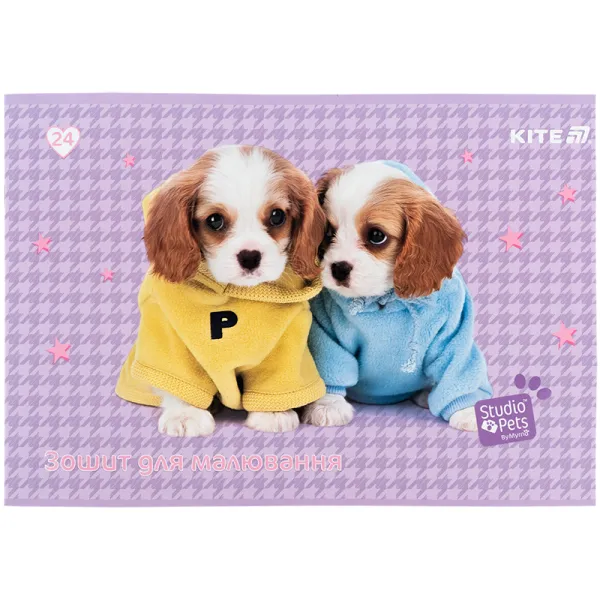 Тетрадь для рисования, 24 л, скоба, софт тач + УФ лак, SP Kite (SP25-242) - Фото 6