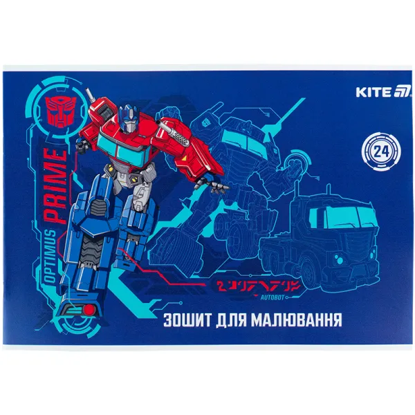 Тетрадь для рисования, 24 л, скоба, гибр. лак + УФ лак, TF Kite (TF25-242) - Фото 2