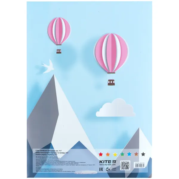 Набір паперу та картону A4 (7+7), папка Kite (K24-1256) - Фото 6