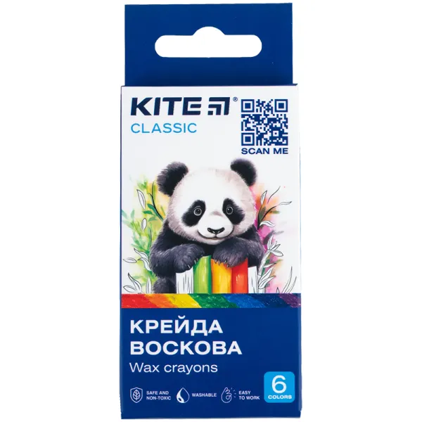 Мел восковой, 6 цветов Classic Kite (K-1076) - Фото 11