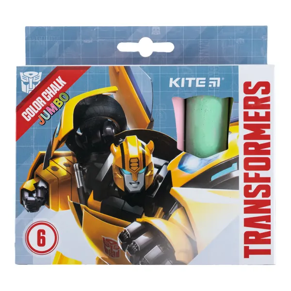Мел цветной Jumbo, 6 цвета TF Kite (TF24-073) - Фото 3