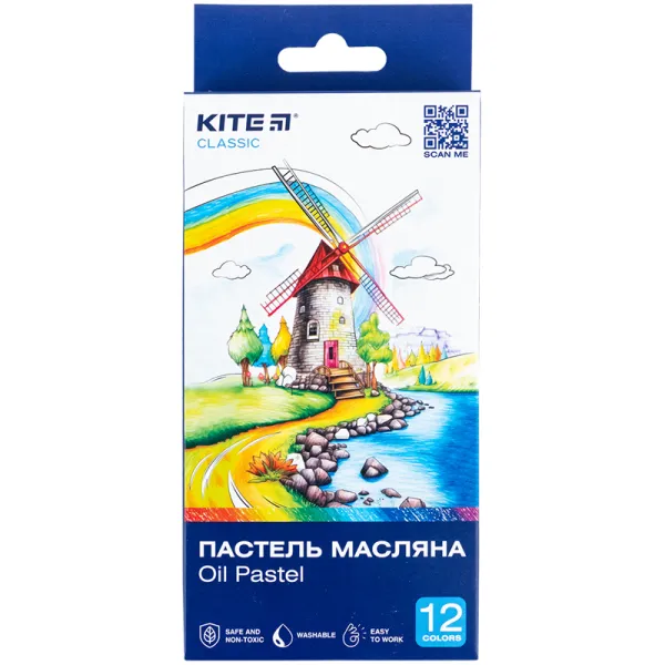 Пастель масляная, 12 цветов Classic Kite (K-071) - Фото 2