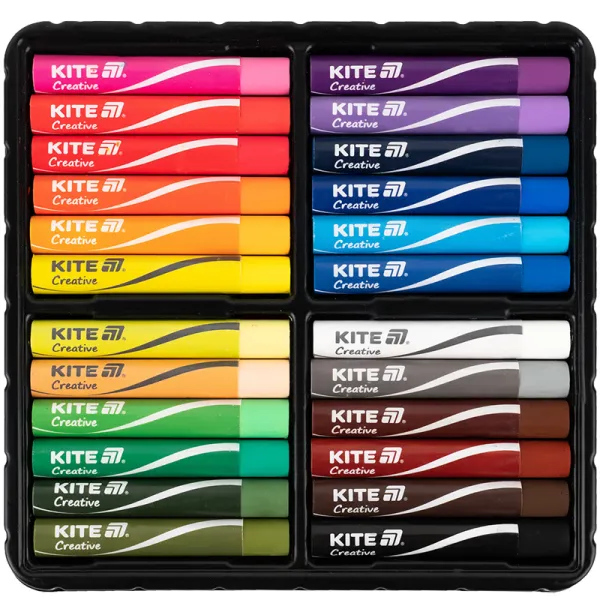 Пастель масляная, 24 цвета Creative Kite (K-200-24) - Фото 2