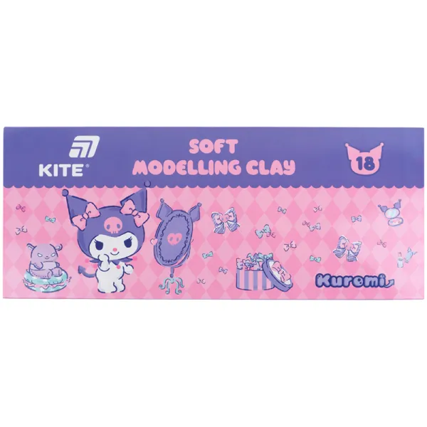 Пластилин восковой, 18 цветов, 360 г HK Kite (HK24-085)