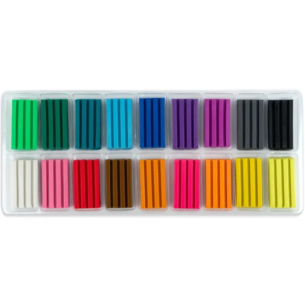 Пластилин восковой, 18 цветов, 360 г HK Kite (HK24-085) - Фото 2