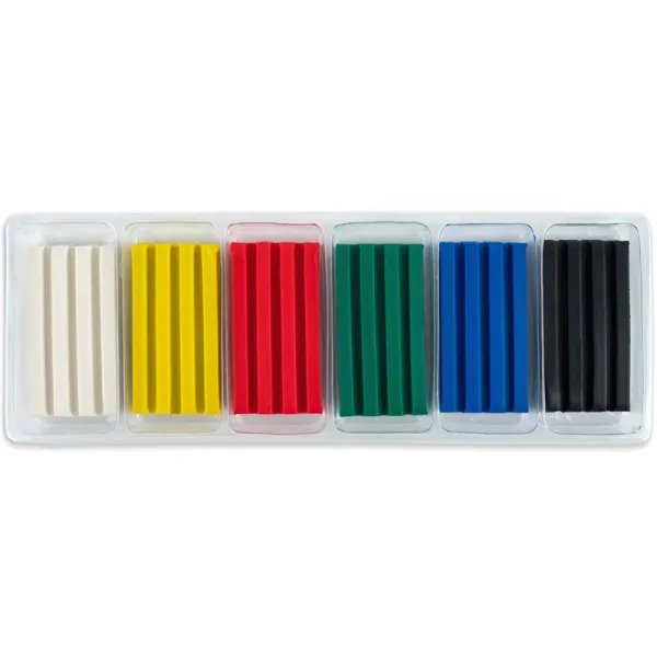 Пластилин восковой, 6 цветов, 120 г HW Kite (HW25-081) - Фото 2