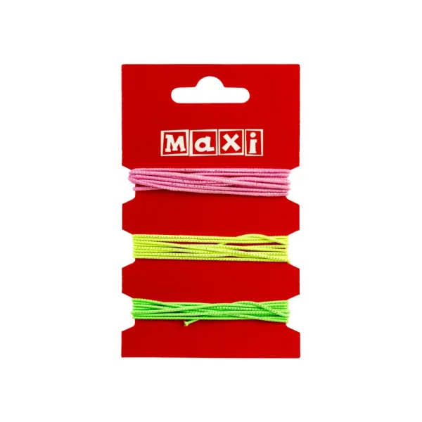 Набір мотузок для декору, 3 кольори по 1 м Maxi (BJ21-05081) - Фото 4
