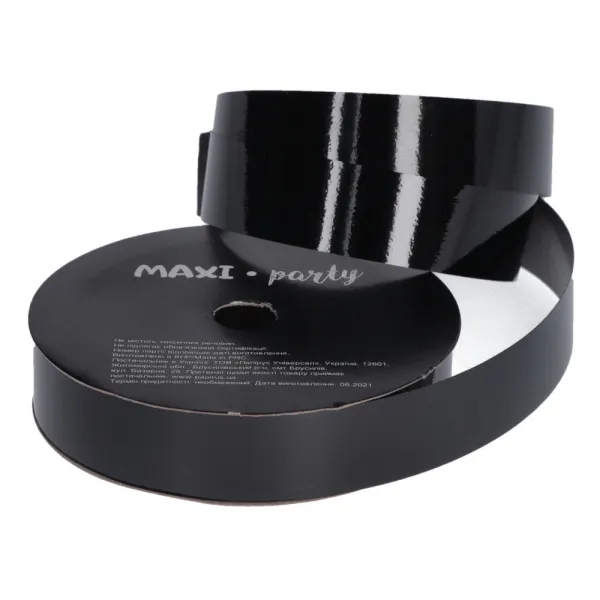 Лента глянцевая для декора 18 мм х 9,15 м, черный Maxi (R18-10SPC(36CB)-17) - Фото 10