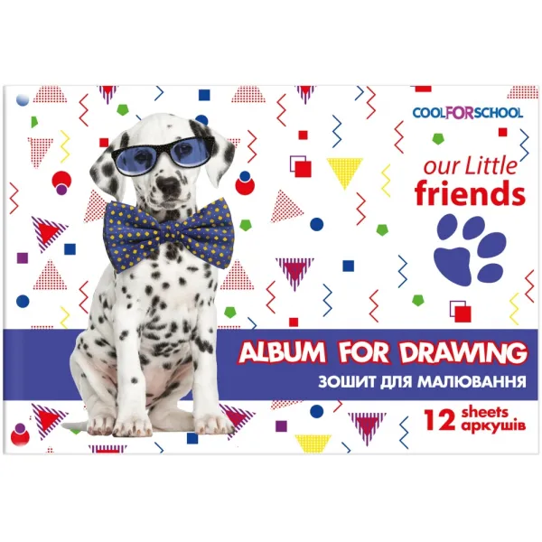 Альбом для рисования на скобе, 12 листов Cool for school (CF60905-01) - Фото 5
