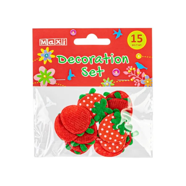 Набор для декорирования Клубнички 2,5х3,5см, 15 шт Maxi (MX62607) - Фото 3