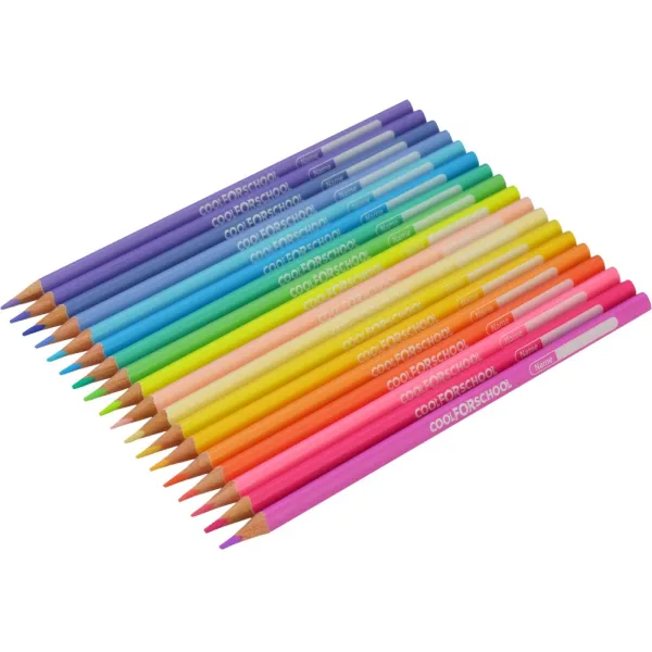 Карандаши цветные премиум PASTEL триугольные, 18 цветов Cool for school (CF15185) - Фото 1