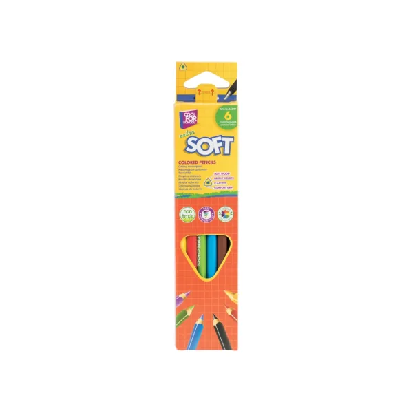 Олівці кольорові Extra Soft, 6 кольорів Cool for school (CF15142) - Фото 9
