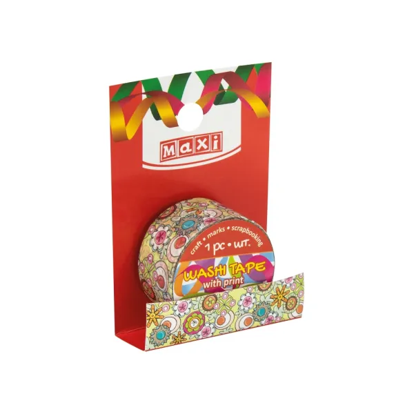 Лента декоративная с принтом, ширина 20 мм, длина 2 м Maxi (MX62006) - Фото 2