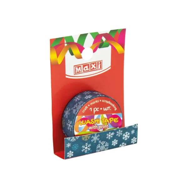 Лента декоративная с принтом, ширина 15 мм, длина 3 м Maxi (MX62052) - Фото 5