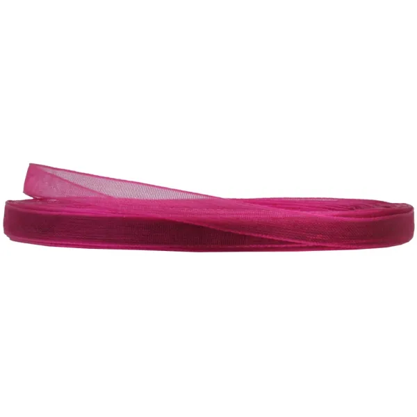 Лента органза 0,5 см х 22,86 м, цвет бургунди Maxi (MX62485-BK01) - Фото 7