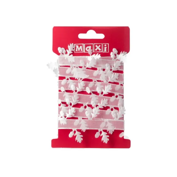 Лента для декора с листьями, 1 м Maxi (BJ21-05016) - Фото 5