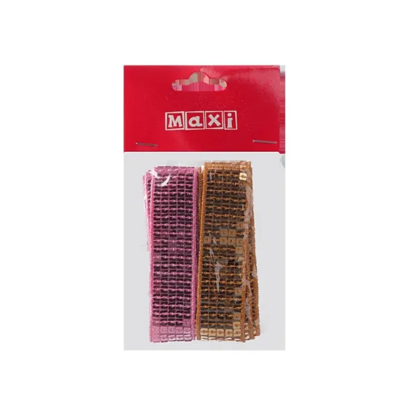 Набор лент для украшения с шириной 2 см, 2 шт на 1 м Maxi (BJ21-05017-A) - Фото 1