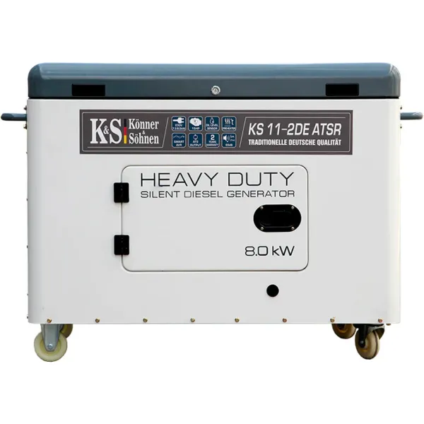 Генератор дизельный 230В 8.0/7.5кВт Konner&Sohnen (KS11-2DEATSR) - Фото 1