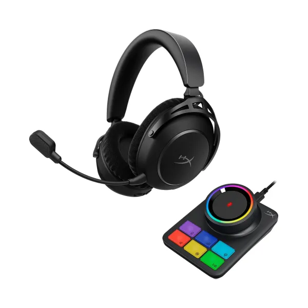 Гарнитура WL/BT/mini-jack/USB-A/USB-C игровая Cloud Alpha 2, чёрная HyperX (AJ5C7AA)