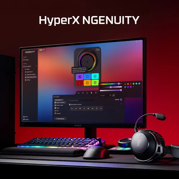 Гарнитура WL/BT/mini-jack/USB-A/USB-C игровая Cloud Alpha 2, чёрная HyperX (AJ5C7AA) - Фото 6