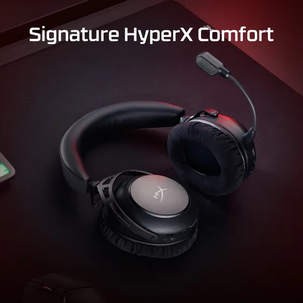 Гарнитура WL/BT/mini-jack/USB-A/USB-C игровая Cloud Alpha 2, чёрная HyperX (AJ5C7AA) - Фото 7