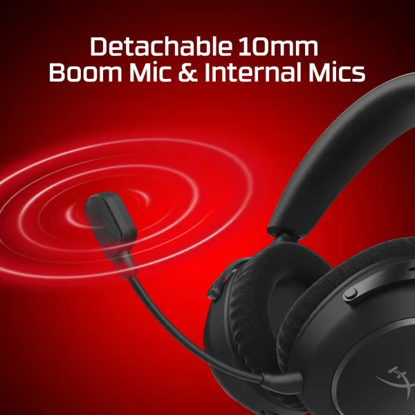 Гарнитура WL/BT/mini-jack/USB-A/USB-C игровая Cloud Alpha 2, чёрная HyperX (AJ5C7AA) - Фото 9