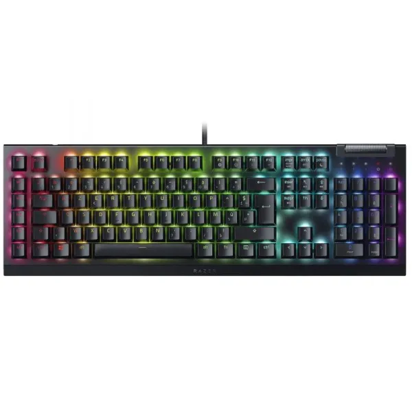 Клавиатура USB-A механическая, RGB, BlackWidow V4 X, Green Switch, EN/RU, чёрный Razer (RZ03-04700800-R3R1)
