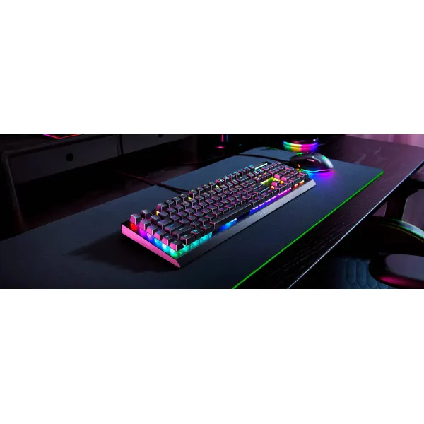 Клавиатура USB-A механическая, RGB, BlackWidow V4 X, Green Switch, EN/RU, чёрный Razer (RZ03-04700800-R3R1) - Фото 5