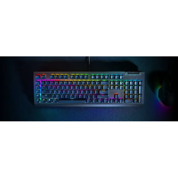 Клавиатура USB-A механическая, RGB, BlackWidow V4 X, Green Switch, EN/RU, чёрный Razer (RZ03-04700800-R3R1) - Фото 7