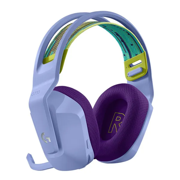 Гарнітура бездротова ігрова G733 Lightspeed, RGB, лілова Logitech (981-000890) - Фото 9