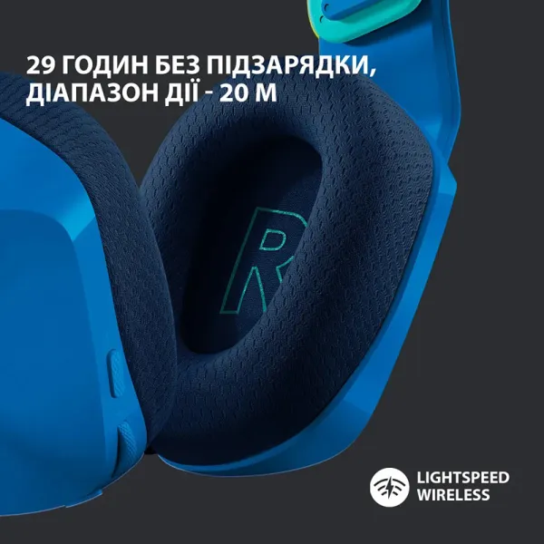 Гарнитура беспроводная игровая G733 Lightspeed, RGB, синяя Logitech (981-000943) - Фото 4
