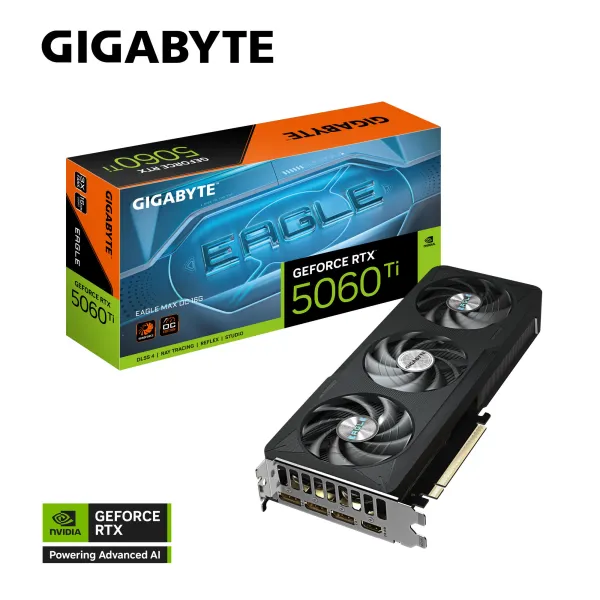 Видеокарта GeForce RTX 5060 Ti 16GB GDDR7 EAGLE MAX GIGABYTE (GV-N506TEAGLEMAX_OC-16GD) - Фото 9
