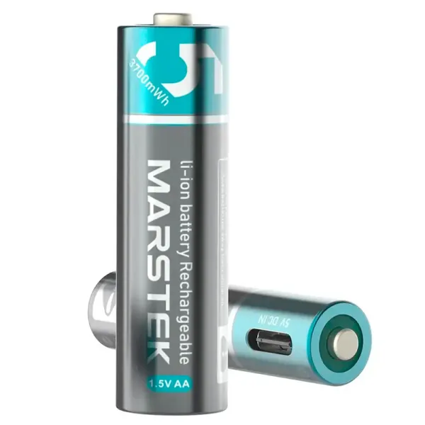 Акумулятор AA 3700 мВт*год, зарядний порт USB Type-C, 4 шт, з кабелем, Marstek (5070C) - Фото 5