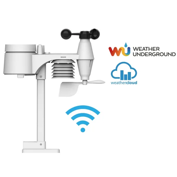 Метеостанция WIFI, чёрный Sencor (SWS12500WIFI) - Фото 8