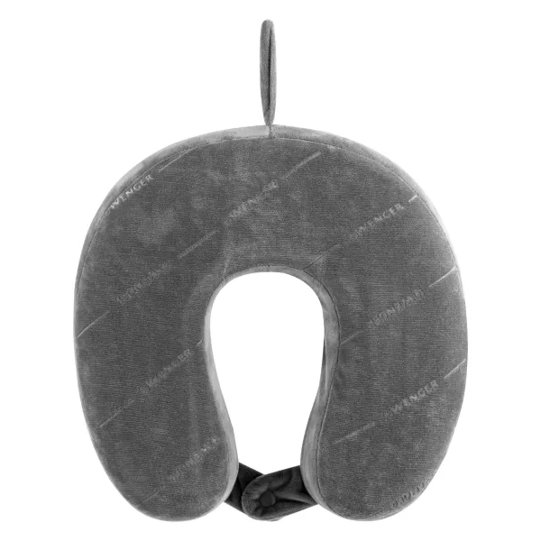 Подушка флисовая, Memory Foam Travel Neck Pillow, серая Wenger (611884) - Фото 1