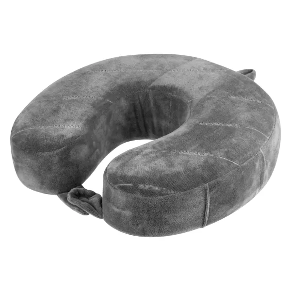 Подушка флисовая, Memory Foam Travel Neck Pillow, серая Wenger (611884) - Фото 2