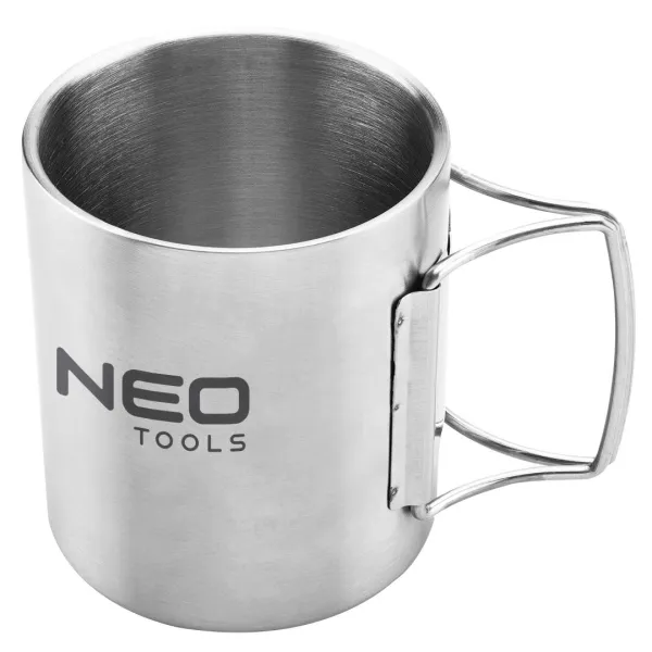 Кухоль туристичний, 320мл, нержавіюча сталь, Neo Tools (63-150)