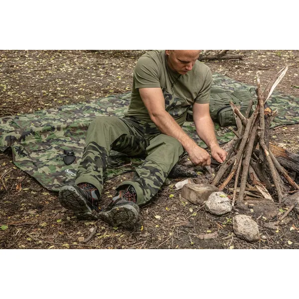 Дождевик тент, 3в1, 124х142см, полиэстер 210D, камуфляж Camo Neo Tools (63-132) - Фото 5