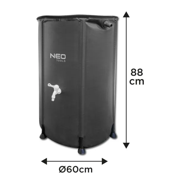 Контейнер для воды складной, 250л, ПВХ, 60х88см Neo Tools (15-951) - Фото 13