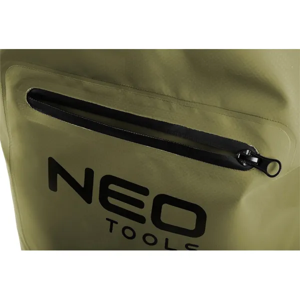 Рюкзак сумка водонепроникна, PVC 500D, 40л, зелена, Neo Tools (63-162) - Фото 3